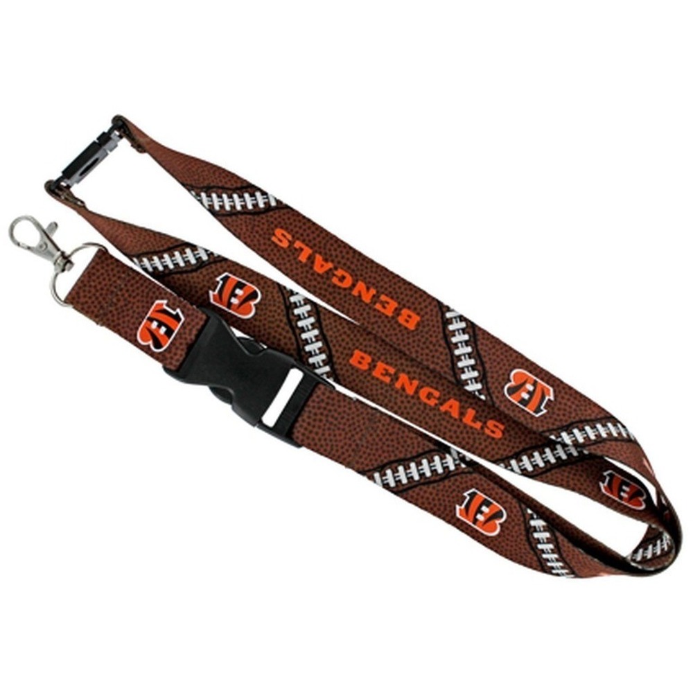 Cincinnati Bengals Lanyard Keychain Football Laces Style New NFL Licensed